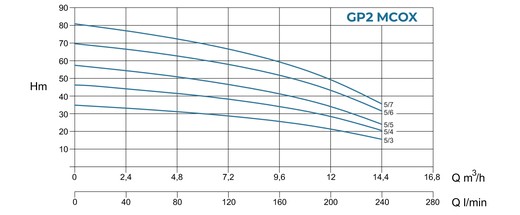 Conforto GP2 - Curva caratteristica