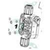 Injecta Athena 1 pump head PVDF FPM - 11406H