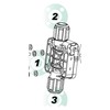Injecta Hydra/Olimpia pump head PVDF-C FPM - 11277