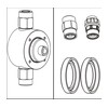 Injecta TP15 head kit Ø6 AISI 316L - RTAP15KTC6