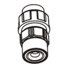 Injecta TP15 suction valve Ø6-11 PVC FPM - RTAP15VA6PF