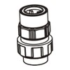 Injecta TP15 discharge valve Ø6-11 PVC FPM - RTAP15VM6PF
