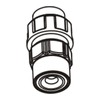 Injecta TP25 suction valve Ø76-89 PVC FPM - RTAP25VA89PF