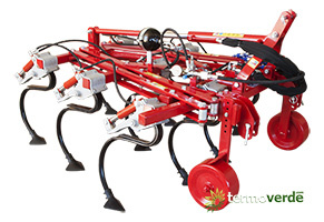 Dolmec VFIP9 Hydropneumatic nine spirng tines cultivator