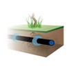 Unterirdische Tropfleitung Irritec Rootguard 3,8lph Ø16 150cm