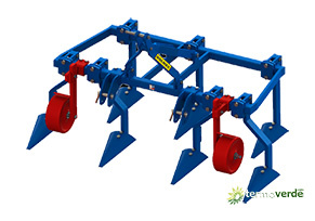 Dolmec AVM5+2 Arado para viña de peso medio - 5+2 Rejas