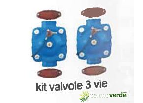 Irritec 3 Way valves kit for quartzite filter ER dn 125 - 600 kg