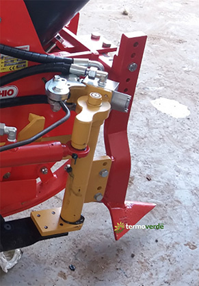 Dolmec paire de bras pour inter-rangs sur houe rotative