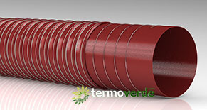 Tubo aria calda Thermocord Silicone 300° C 2S Ø120/Ø121