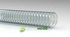 Spiral pipe for abrasive powders - Aerocord PU-H Ø30